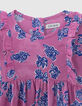 Baby girls’ mauve LENZING™ ECOVERO™ Indian floral dress-2
