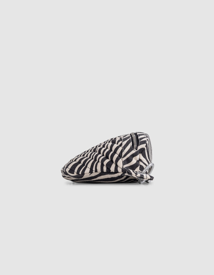 Women's 1440 ecru zebra canvas belt bag-5