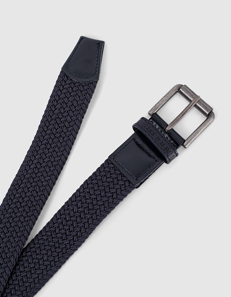 Ceinture marine tressée Homme-3