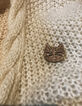 Broche chat or rose pailleté TENDRE CACTUS-1