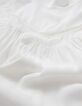 Kalkbeige top LENZING™ ECOVERO™ guipurekant Dames-9