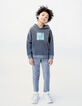 Boys’ grey BAGGY trousers with combat pockets-2