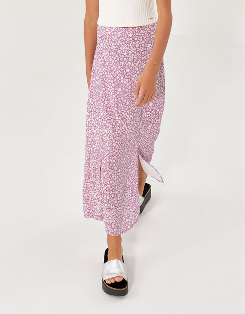 Falda larga parma Ecovero™ estampado margaritas niña