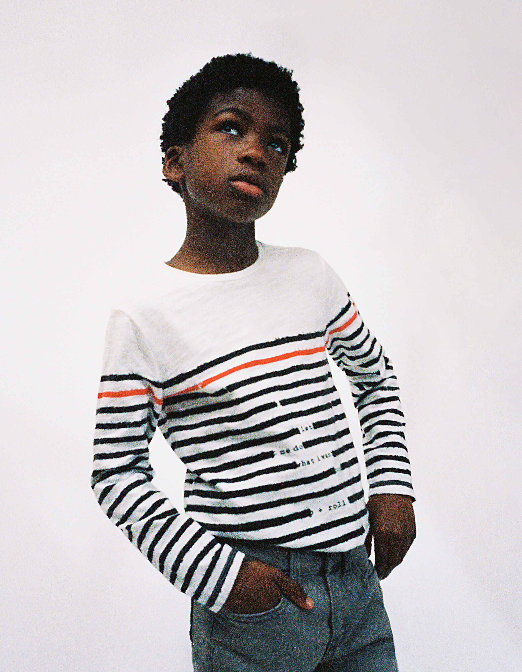 Off white red and black shirt top