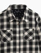 Boys’ black checked shirt -3