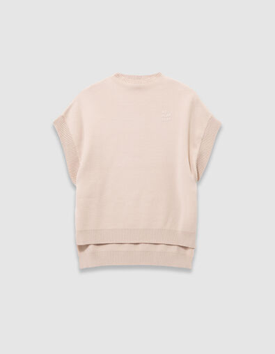 Beige tricot spencer meisjes - IKKS