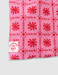 Girls’ pink sleeveless top with red graphic print-5