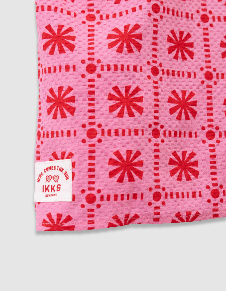 Girls’ pink sleeveless top with red graphic print-5 Girls’ pink sleeveless top with red graphic print-5