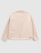 Beige jasje ribfluweel meisjes-3
