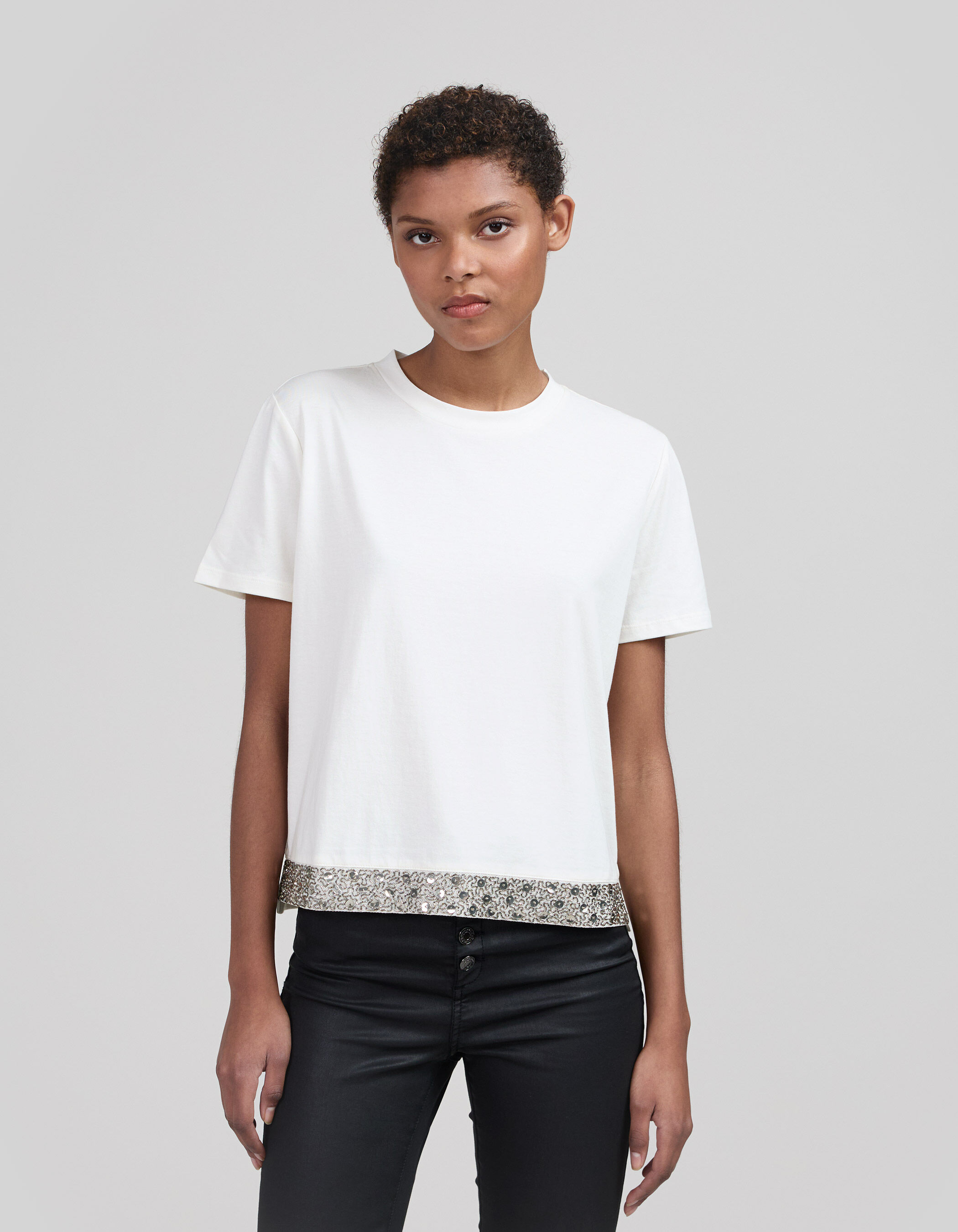Tee shirt blanc femme on sale