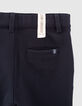 Navy tricot chinobroek jongens -6