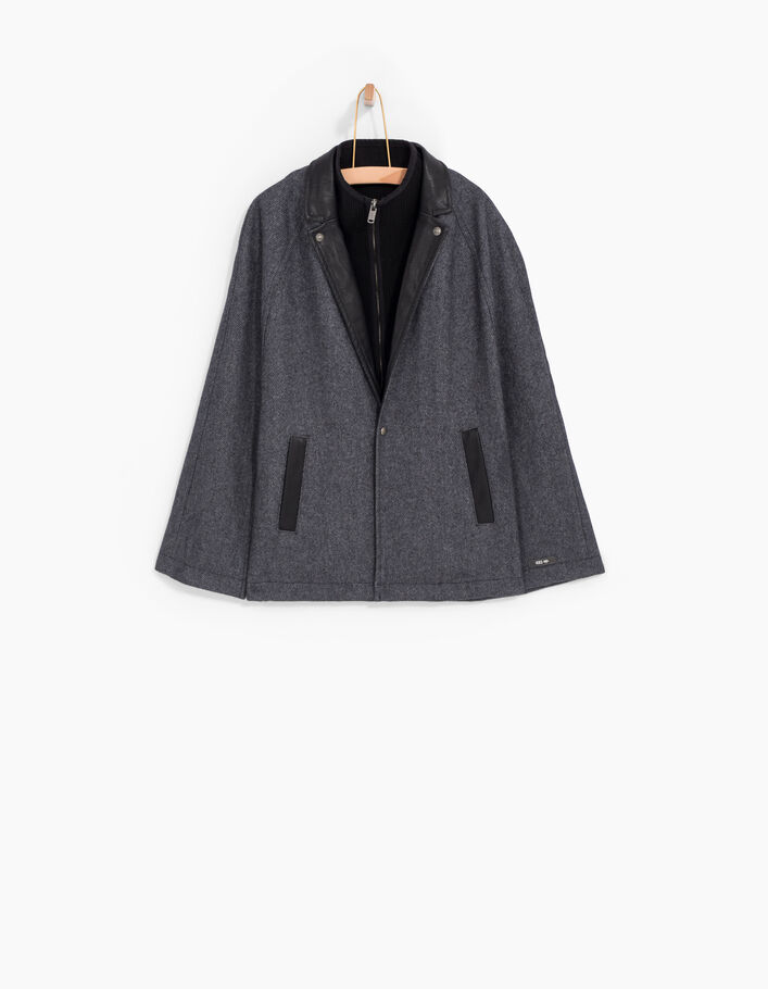 Veste De Moto Femme White House Black Market - Noir/gris - Taille 2 - Occasion Très Bon état