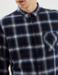 Chemise REGULAR duck blue à carreaux Homme-4