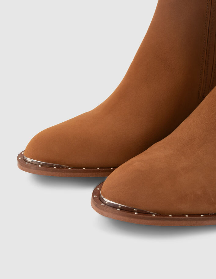 bottes femme nubuck camel
