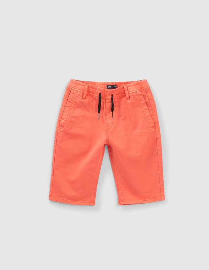 Bermudas naranja oscuro cintura elástica niño - IKKS