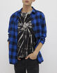 Camisa REGULAR azul eléctrico damero Hombre-2
