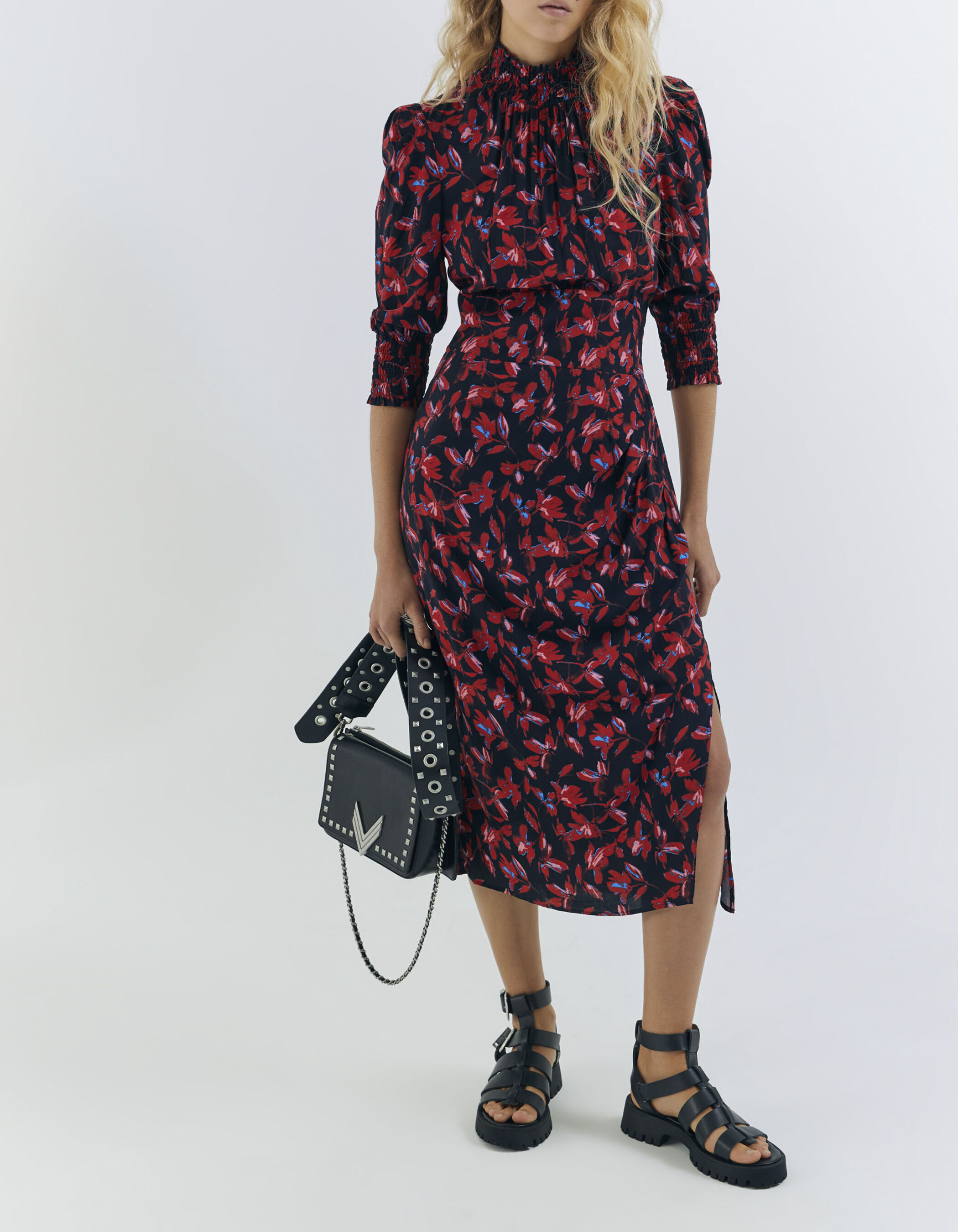 Robe rouge et noir femme clearance