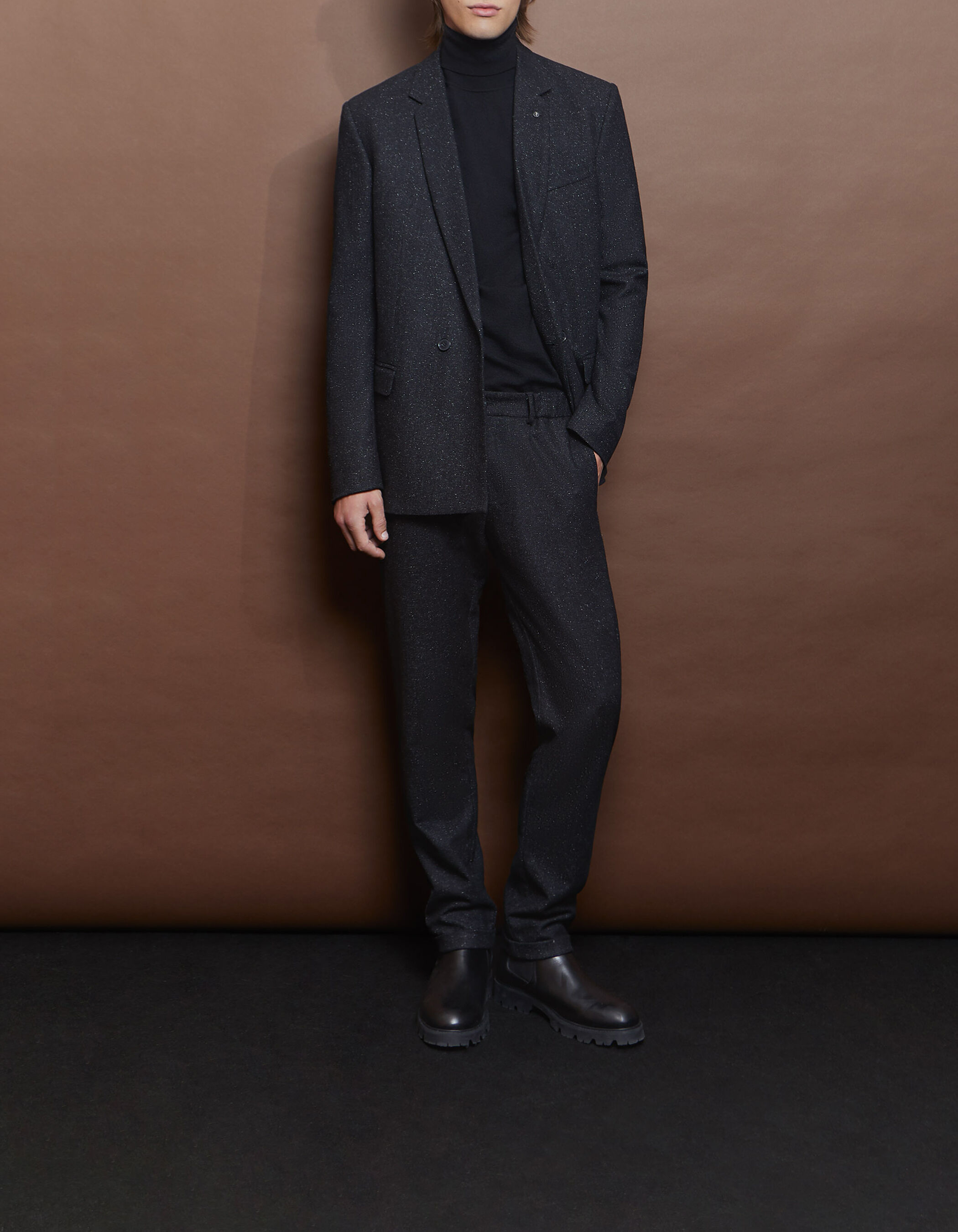 Pure Edition Pantalon de costume anthracite Homme