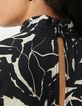 Jurk met zwarte zebrabloemenprint Dames-5