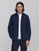 Herenhemd indigo fluweel milleraies-9