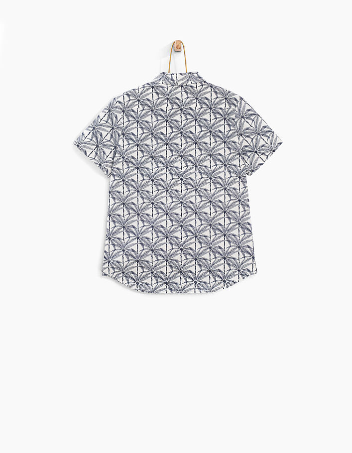 Cremeweißes Jungenhemd mit Palmenprint - IKKS