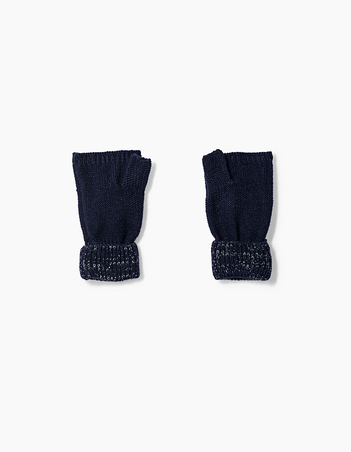 Girls' navy fingerless gloves - IKKS