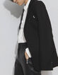 Pure Edition schwarzer Damenblazer mit Lederrevers-5
