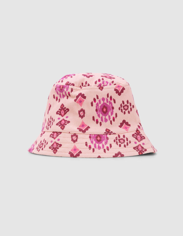 Bob rose imprimé maxi ethnique fille-4 Bob rose imprimé maxi ethnique fille-4