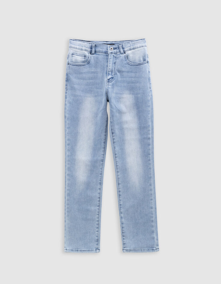 Waterless light blue straight jeans for boy-4