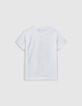 Weißes Jungen Panther-T-Shirt aus Bio-Baumwolle-3