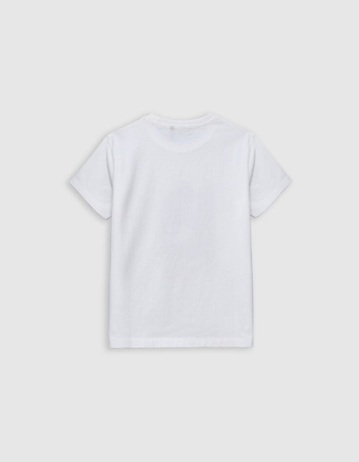 Weißes Jungen Panther-T-Shirt aus Bio-Baumwolle-3 Weißes Jungen Panther-T-Shirt aus Bio-Baumwolle-3