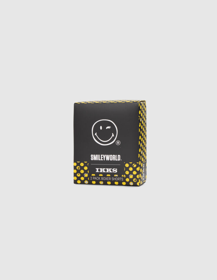 Boys’ black and grey SMILEYWORLD boxers-5 Boys’ black and grey SMILEYWORLD boxers-5