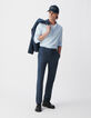 Men’s sky organic cotton voile SLIM shirt-2