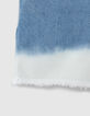 Jeansshort deep dye waterless geborduurde taille meisjes-4