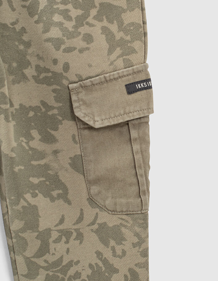 Lichtkaki jogging camouflage-bladerenmotief jongens -5