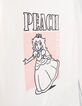 T-shirt PRINCESS PEACH blanc visuel Peach paillettes fille-6