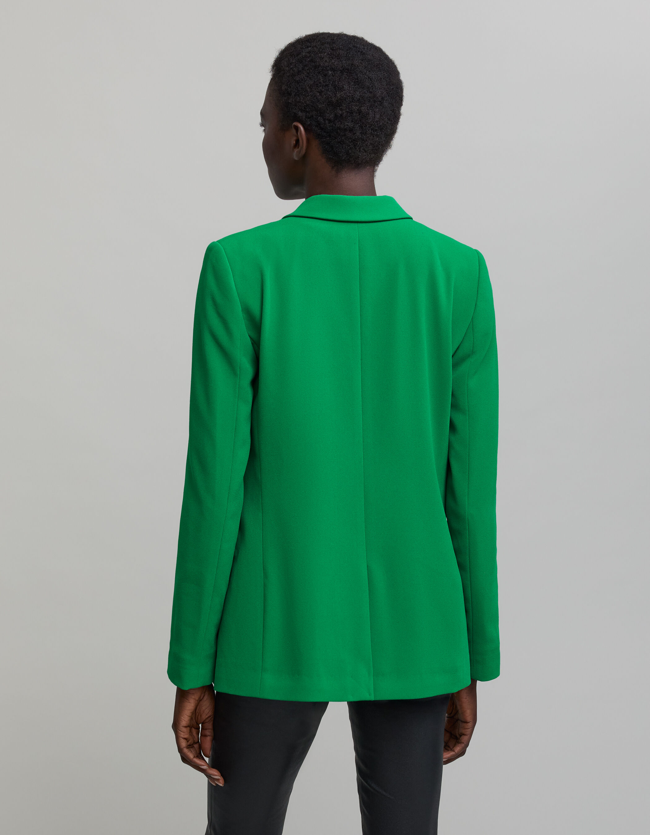 Veste de costume verte polyester recycle Femme IKKS