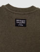 Sweat khaki typo punch needle effect boy-5