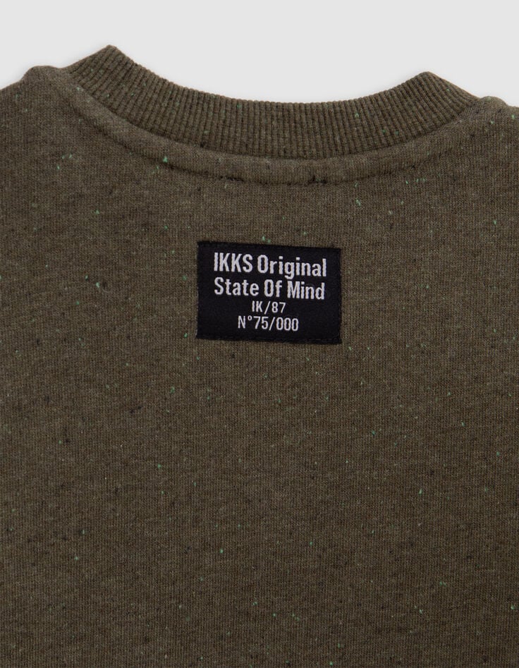 Sweat khaki typo punch needle effect boy-5