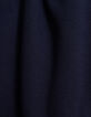 Navy two-material zipped cardigan message back for boy-9