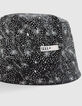 Boys’ black organic cotton sun hat with exotic leaf print-2