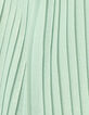 Water green iridescent pleated dress for girl-9
