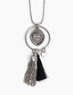 Sautoir maille boule médaille IKKS femme-2