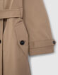 Unisex beige Gender Free trench coat-8
