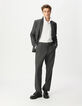 Grijze blazer tweedstijl Heren-4