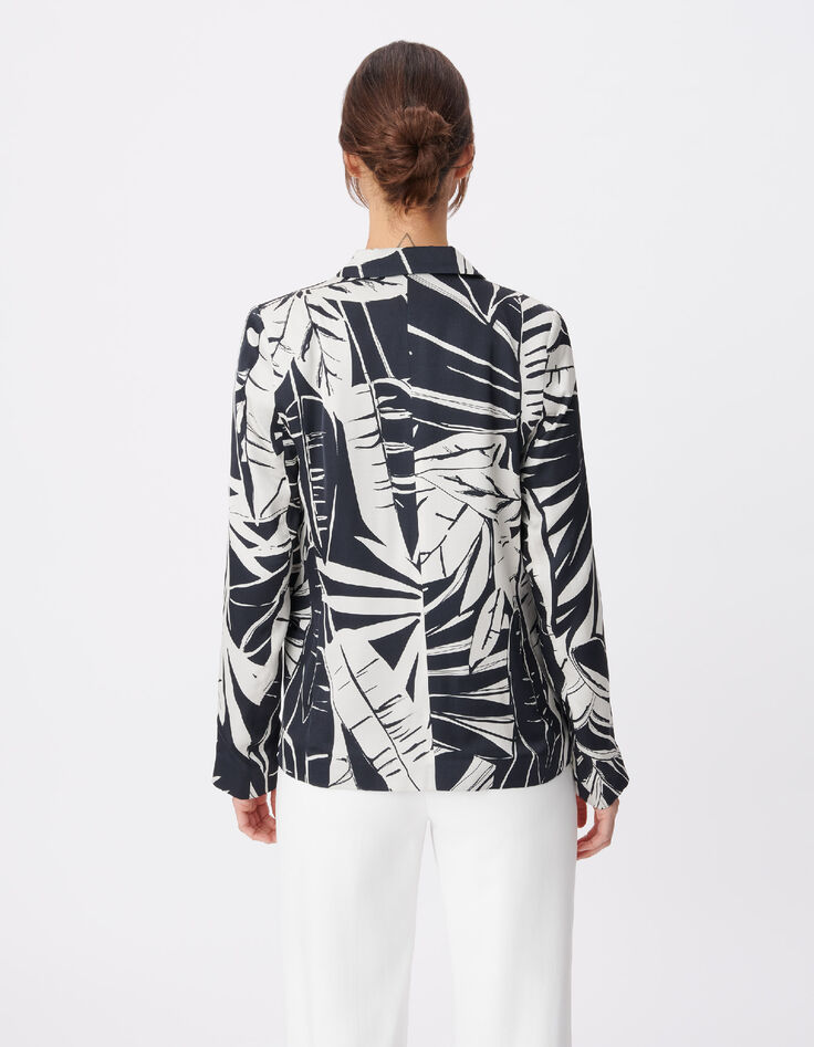 Damesblazer met tropische print-3