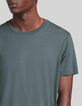 Camiseta verde azulado mix algod&oacute;n modal hombre-4