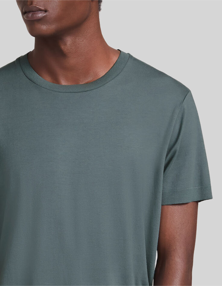Camiseta verde azulado mix algod&oacute;n modal hombre-4