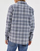 Chemise REGULAR marine à carreaux Homme-3