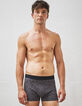 Boxers gris storm et à imprimé rock Homme-2